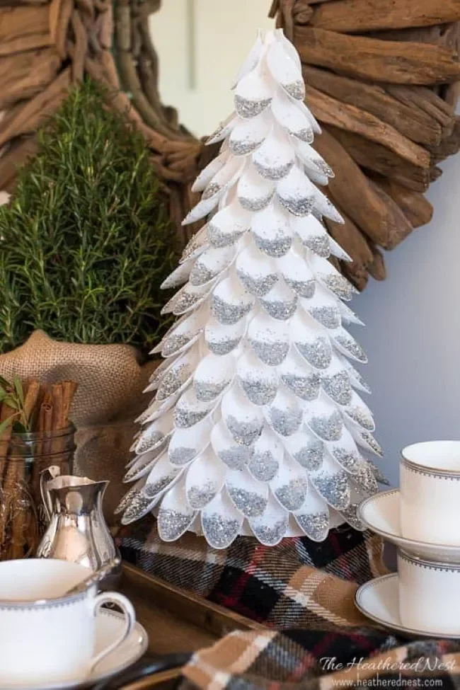 DIY Christmas Tree Ideas Worth Displaying for Your Guests 6 Plastic Spoon Tree