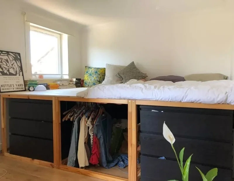 17 DIY Loft Bed Solutions to Maximize Your Small Room Space 3 Platform Loft Bed