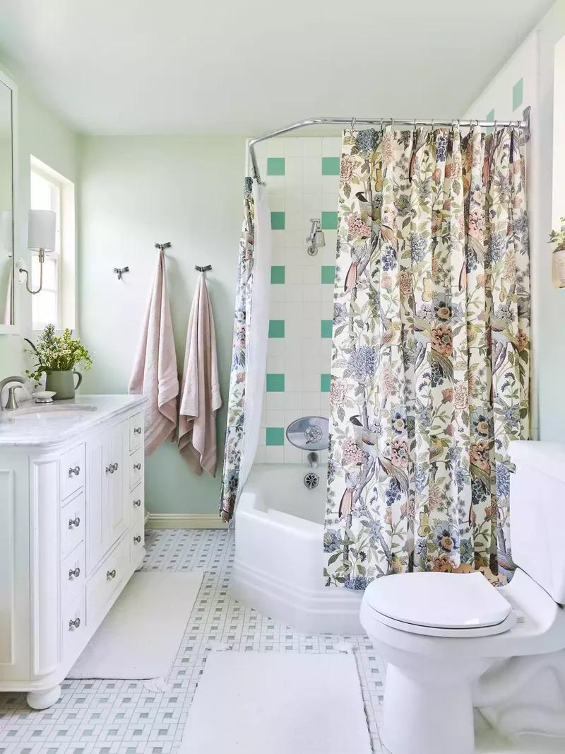 18 Beige Bathroom Designs Every Minimalist Will Adore 7 Play With Florals
