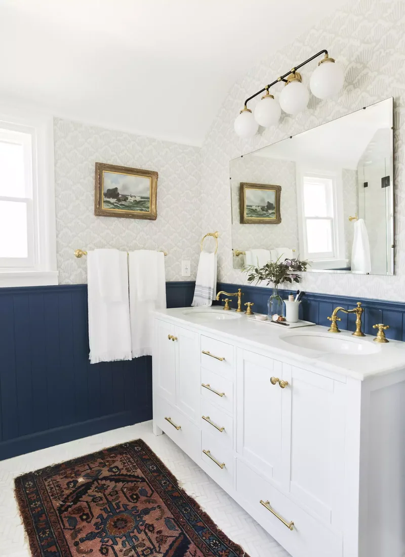 20 Beautiful Beadboard Bathroom Ideas for Every Style 15 Play with Colorful Beadboard