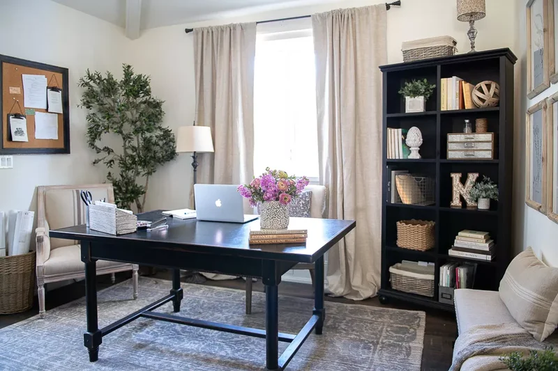 30 Home Office Shelving Solutions for Your Workspace 14 Position a Standard Bookcase at an Angle