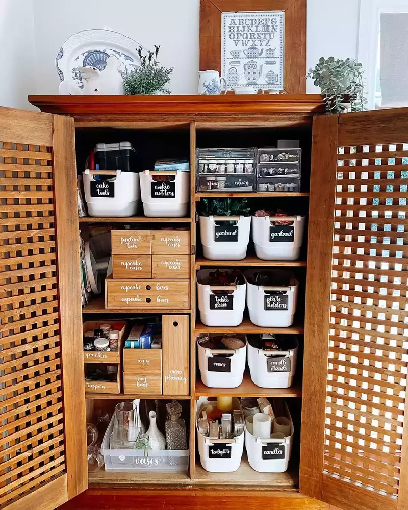 20 Clever Small Pantry Organization Ideas That Work 18 Print Some Adorable Basket Labels