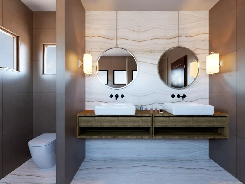 102 Beautiful Bathroom Design Ideas You'll Love to Recreate 4 Privacy Wall