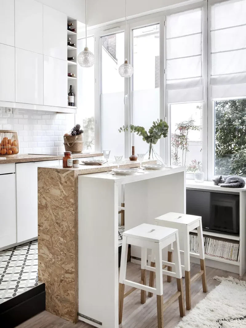 33 Kitchen Island Seating Ideas to Simplify Hectic Mornings 9 Pull-Out Island Seating