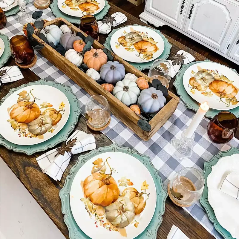 62 Stunning Thanksgiving Table Settings That Will Wow Guests 38 Pumpkin-Themed Table