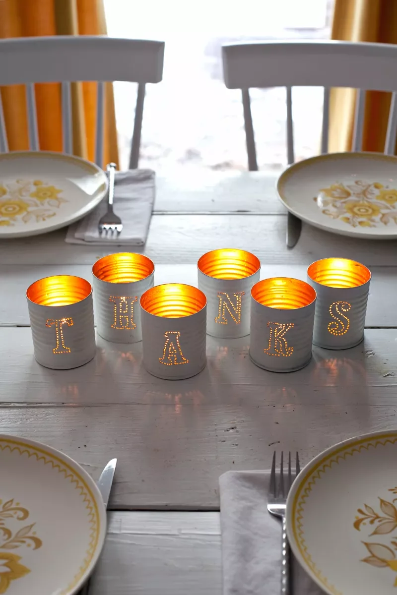 Punched Tin Votive Candles