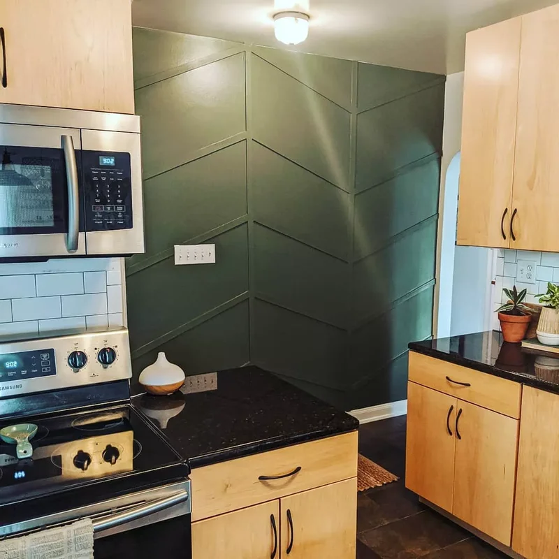 20 Beautiful Kitchen Accent Wall Ideas to Transform Your Space 10 Put Your DIY Skills to the Test With Board and Batten