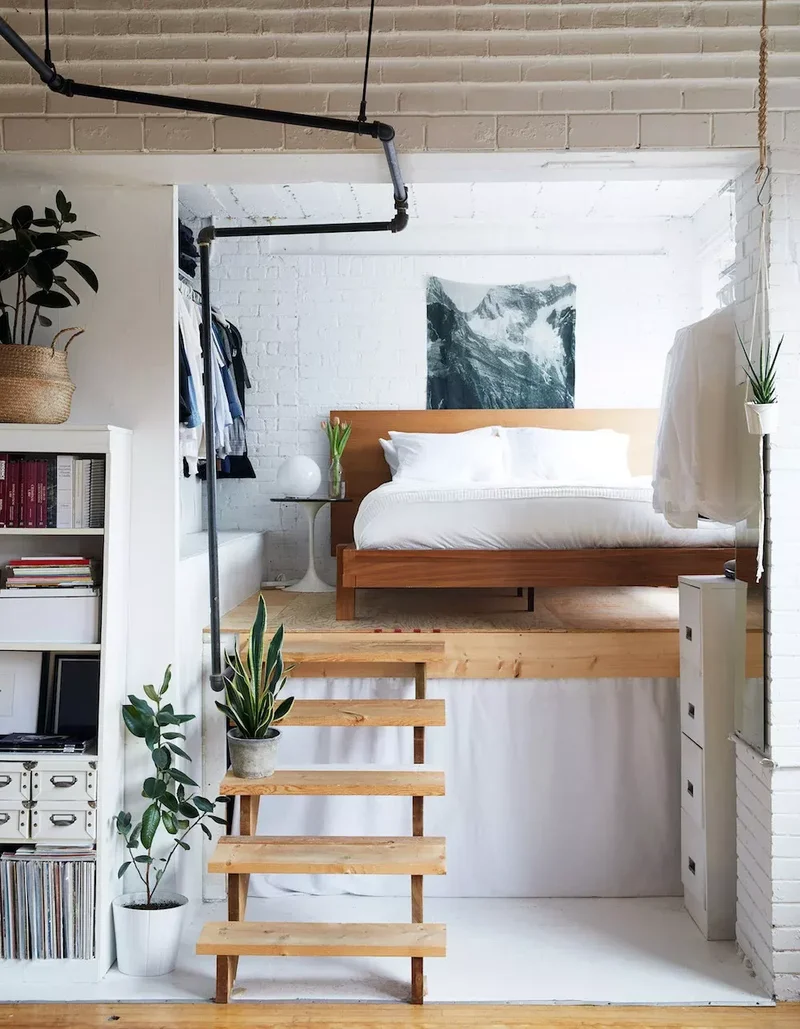 17 DIY Loft Bed Solutions to Maximize Your Small Room Space 11 Raised Floor Loft Bedroom