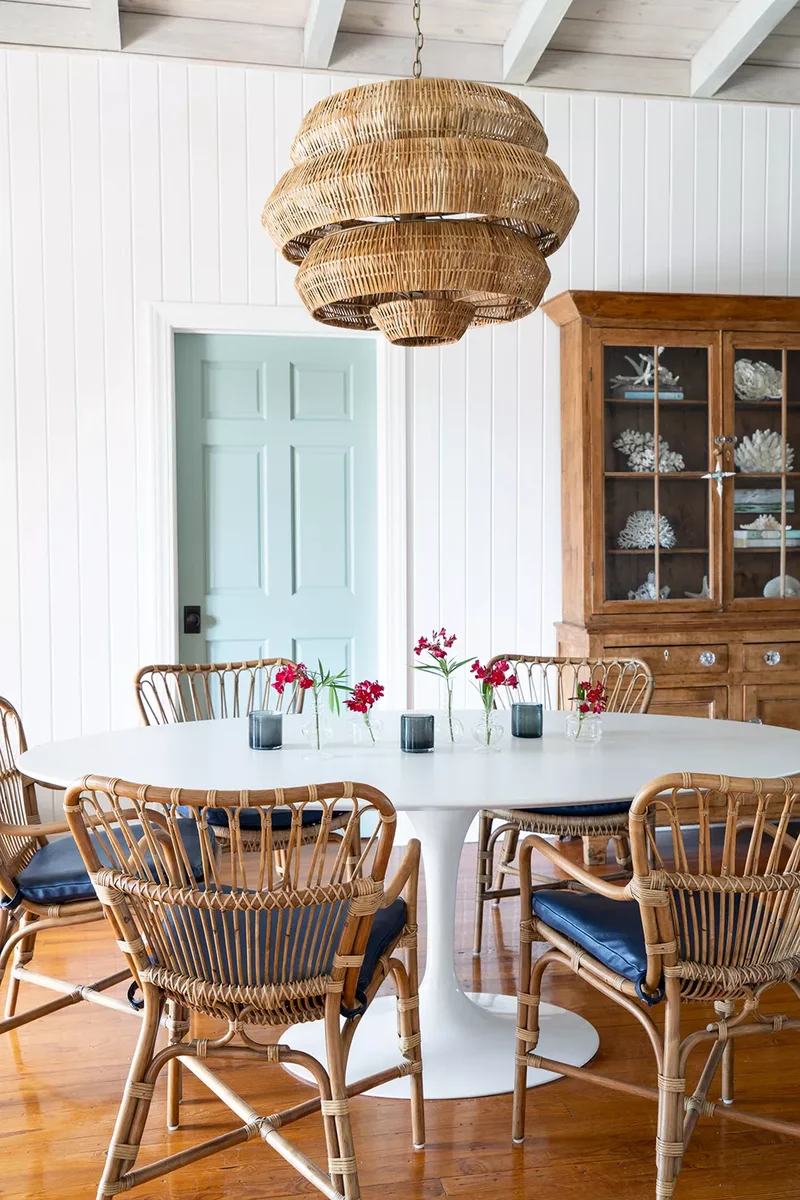 10 Beautiful Dining Room Lighting Ideas to Transform Your Space 4 Rattan Pendant Light