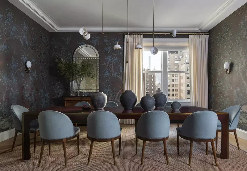 12 Designer Layout Tips to Make Dining Rooms Bigger & Brighter 8 Rectangular Table and Chairs