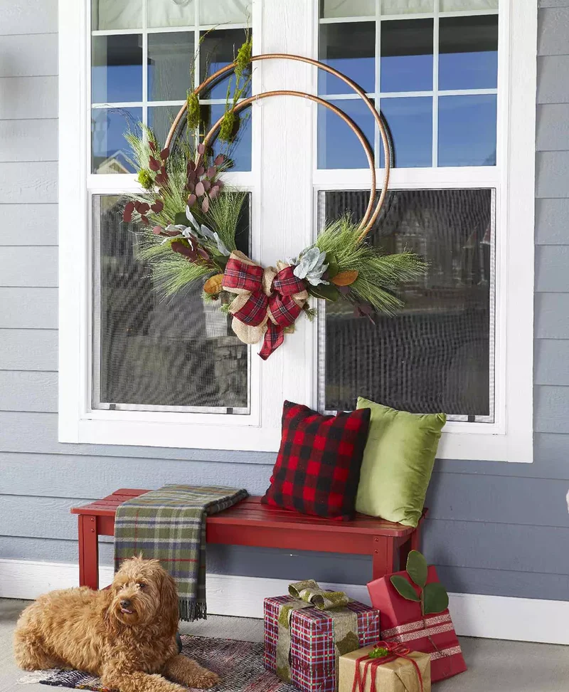 Red and Green Seating Nook