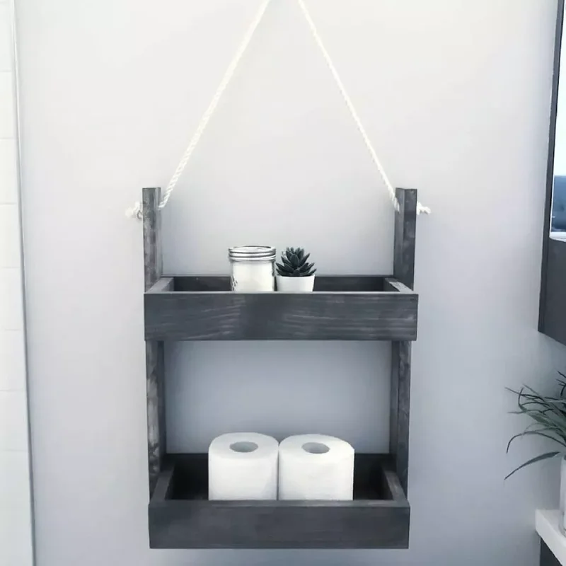 15 Creative Toilet Paper Storage Ideas for Your Bathroom 9 Rental Friendly Rec