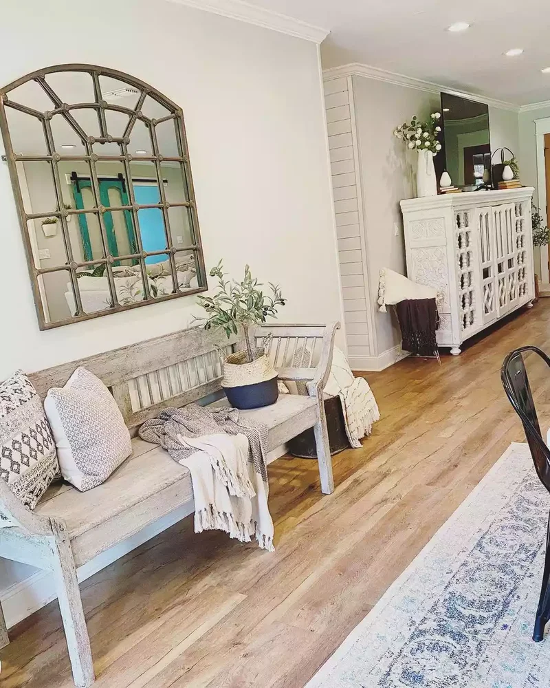 51 Entryway Mirror Ideas That Make Your Space Feel Larger 36 Rock a Rustic Look