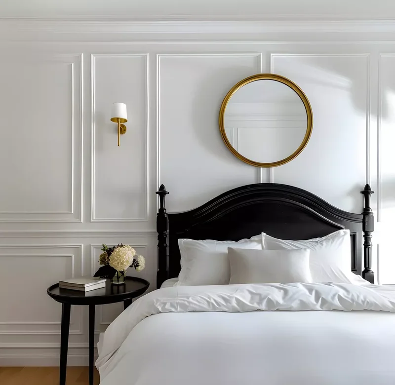 66 Creative Ways to Decorate Above Your Bed Beautifully 4 Round Mirror