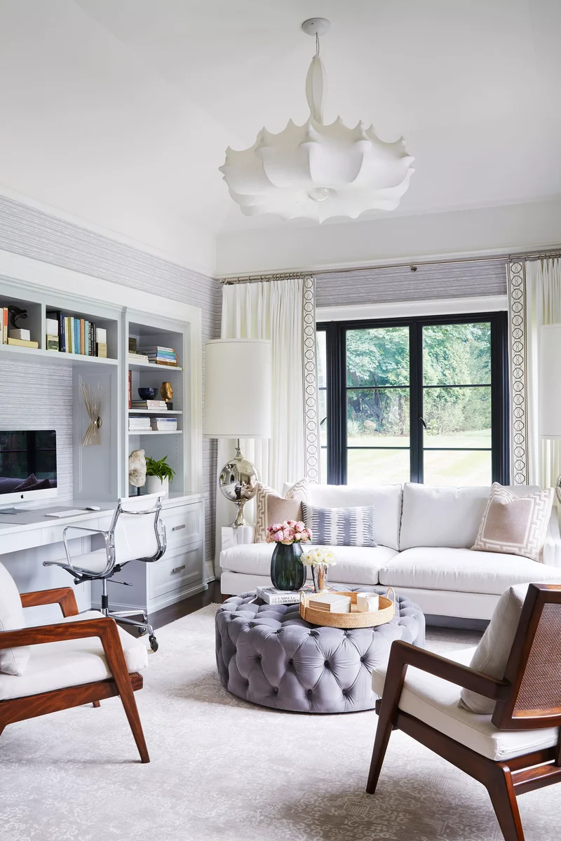 33 Stylish Ottoman Decorating Ideas for Your Living Room 33 Round Ottoman Decor Ideas