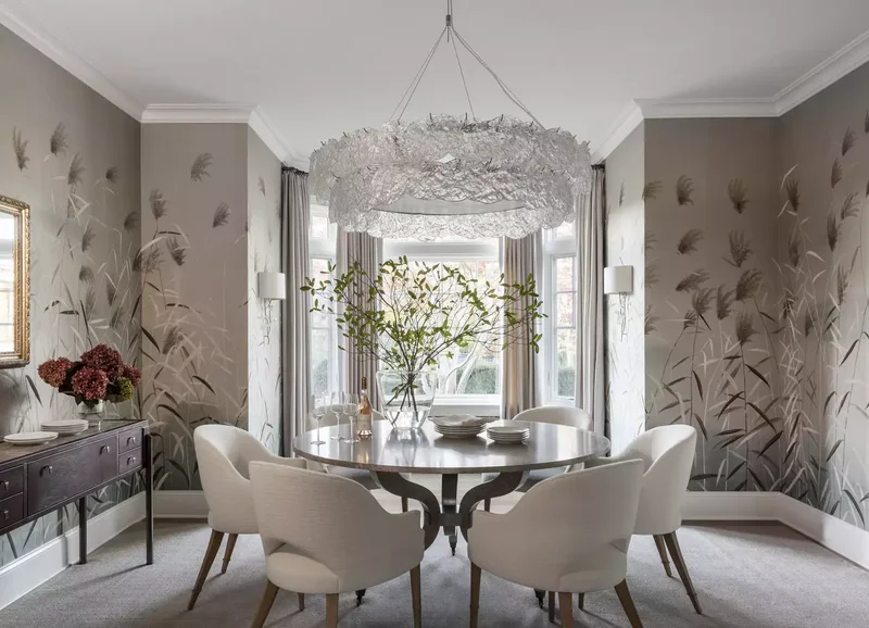 12 Designer Layout Tips to Make Dining Rooms Bigger & Brighter 4 Round Table in Square Room