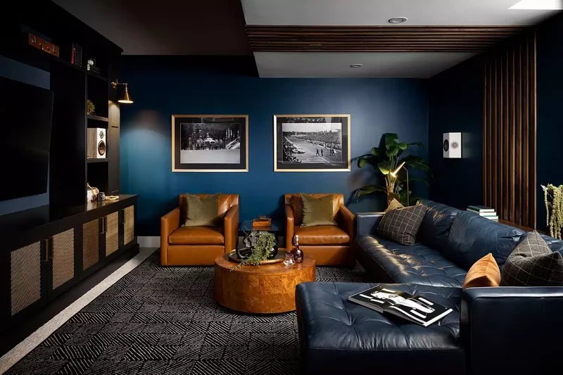 Royal Blue Lounge Space