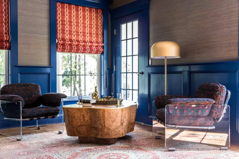 Royal Blue Wainscoting