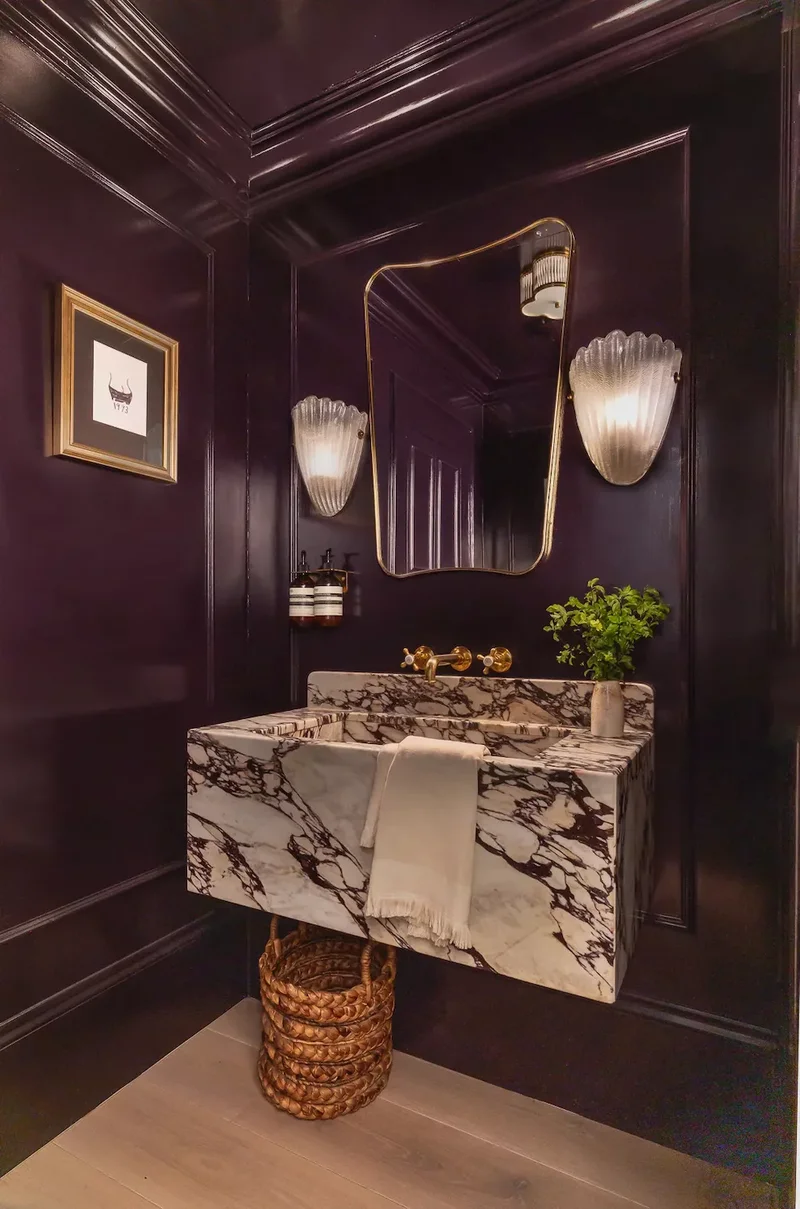 41 Bathroom Paint Color Ideas to Transform Your Space 20 Royal Purple