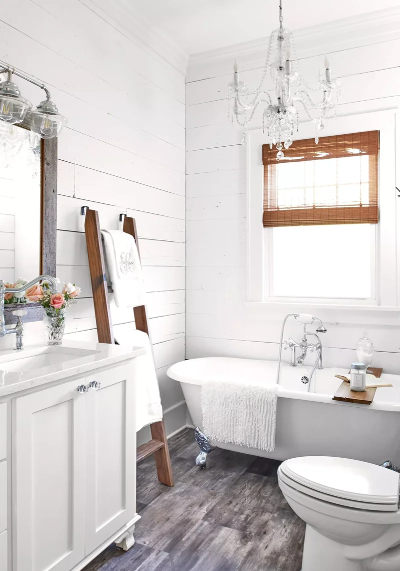 Rustic Bathroom Storage