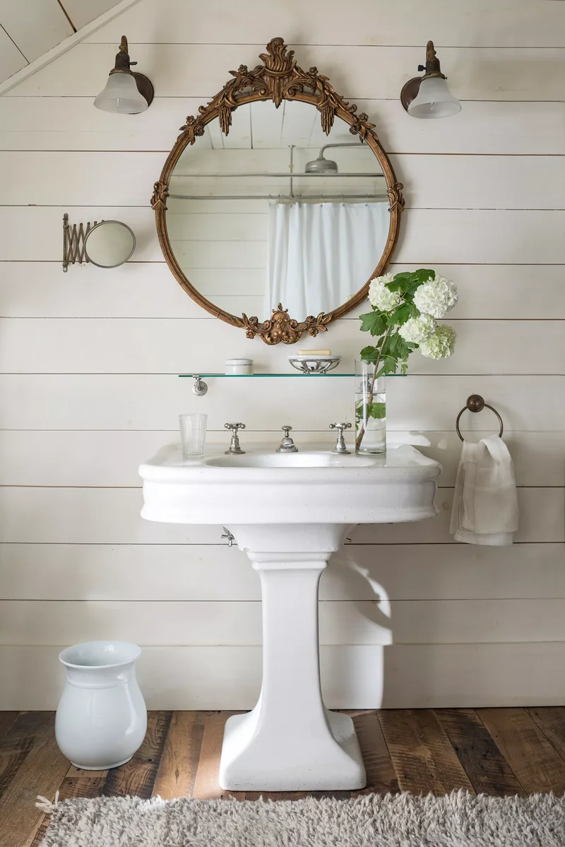 Rustic Bathroom with Antique Accents