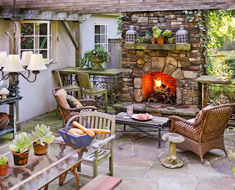 39 Outdoor Fireplace Designs for Your Cozy Retreat Space 10 Rustic Outdoor Fireplace