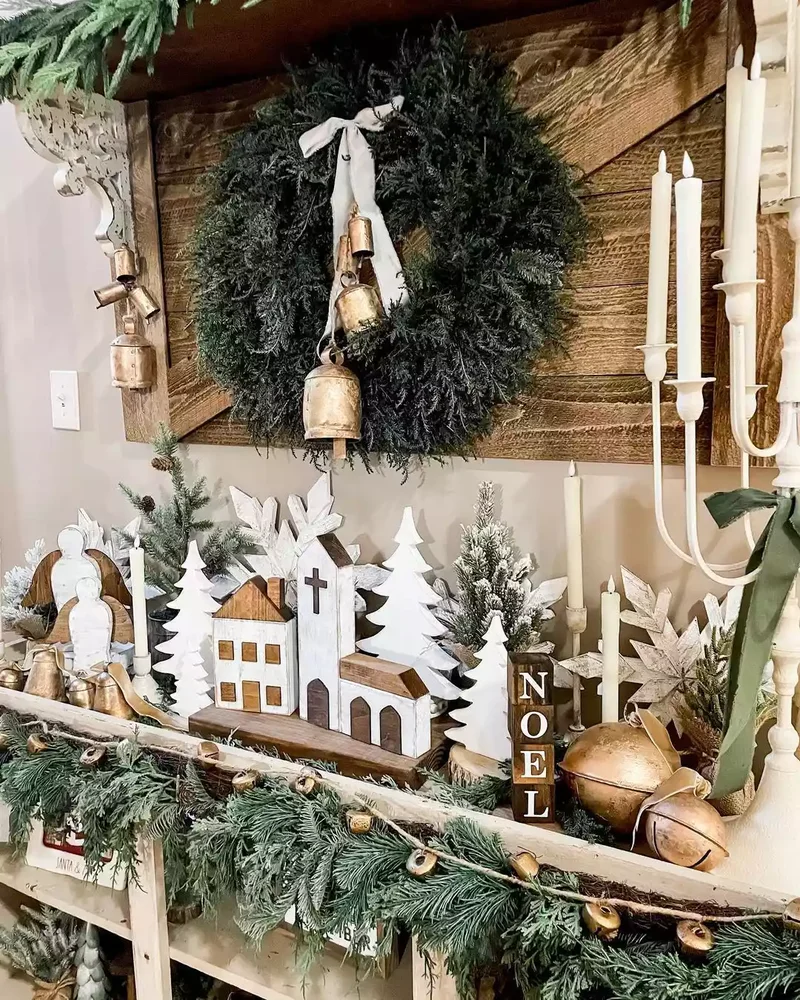 20 Christmas Village Display Ideas for Nostalgic Holidays 10 Rustic Village