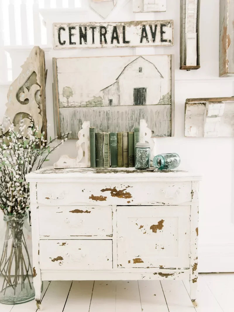 35 Painted Dresser Ideas to Add Style to Your Home 31 Salt Wash Finish