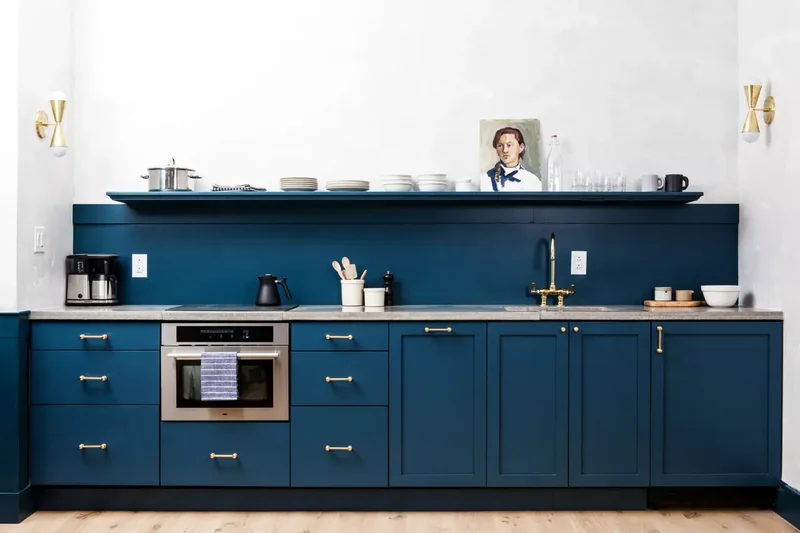 Sapphire Blue Cabinets