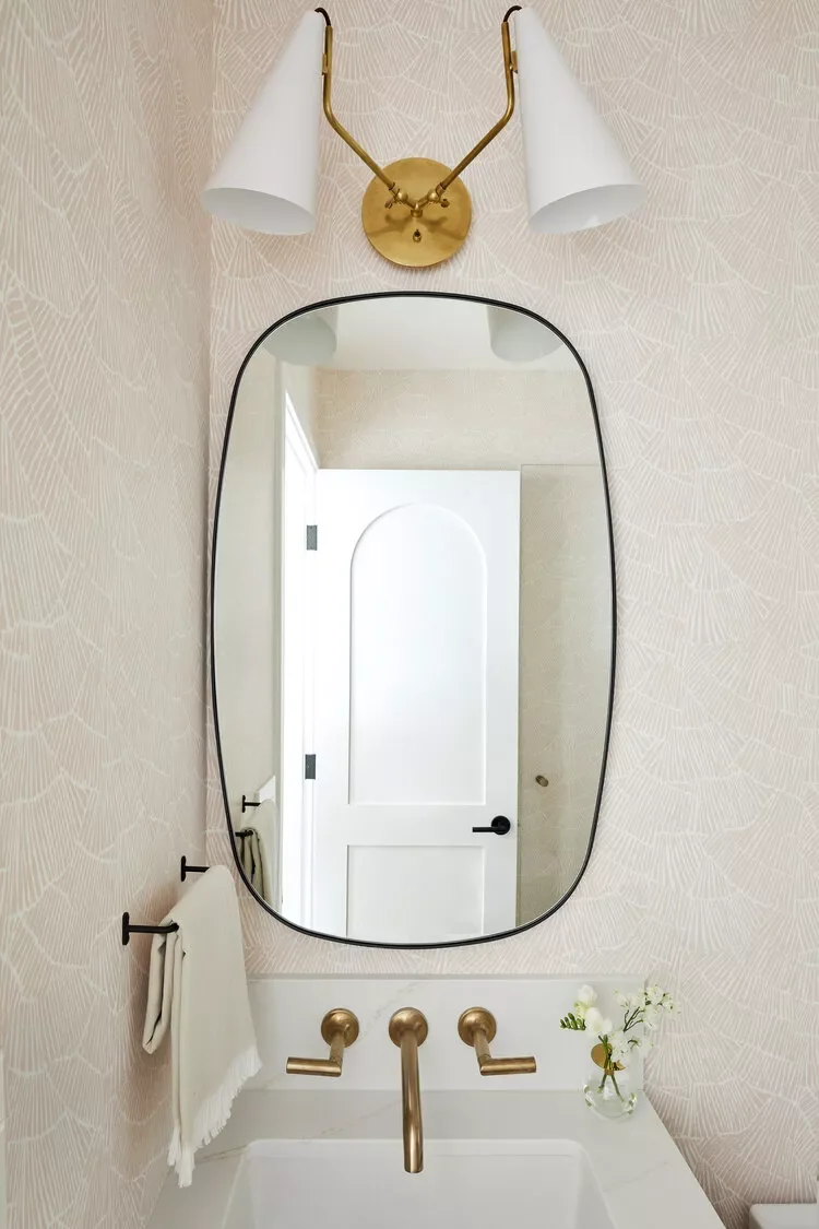 43 Beautiful Powder Room Ideas to Transform Your Half Bath 28 Save Space With a Sconce