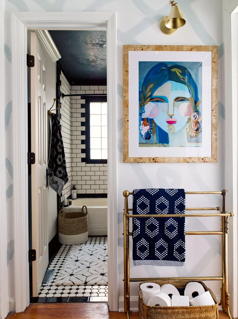 51 Stunning and Inspired Bathroom Wall Decoration Ideas 23 Say It with Artwork