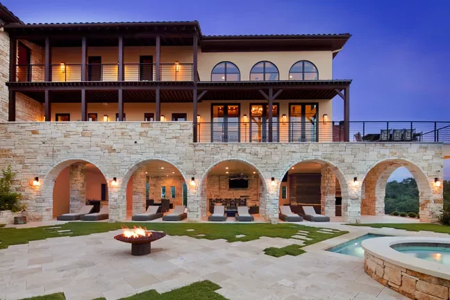 Scattered Limestone Patio