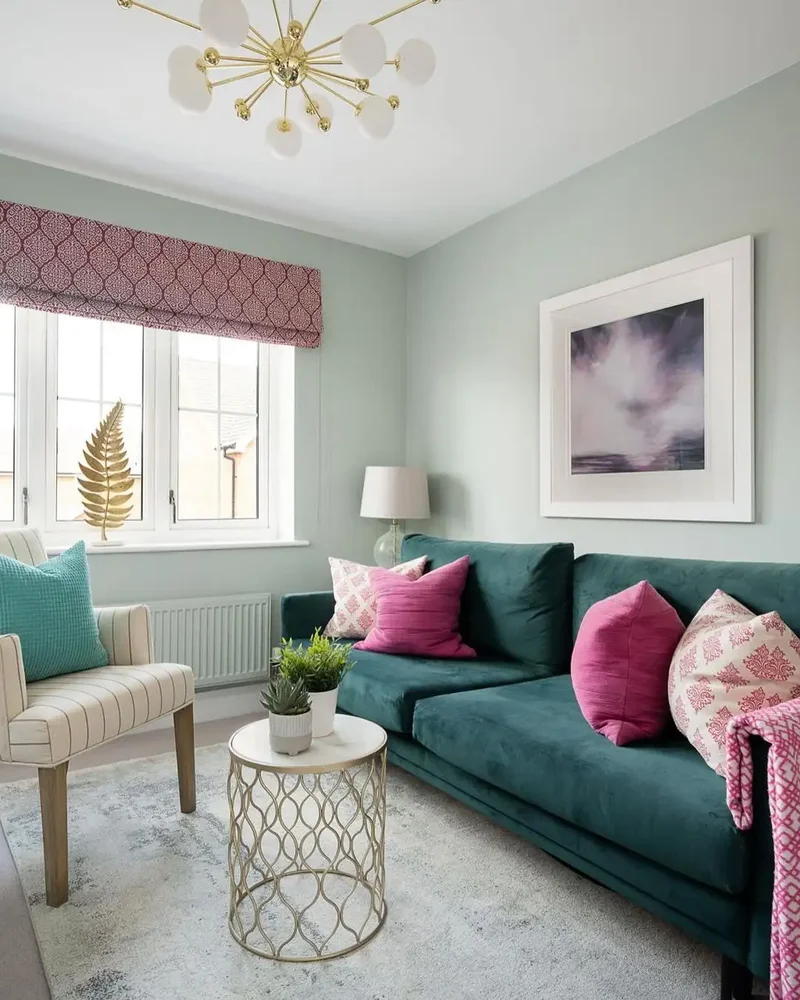 25 Green Couch Living Room Ideas That Show This Trend Lasts 13 Sea Green Sofa