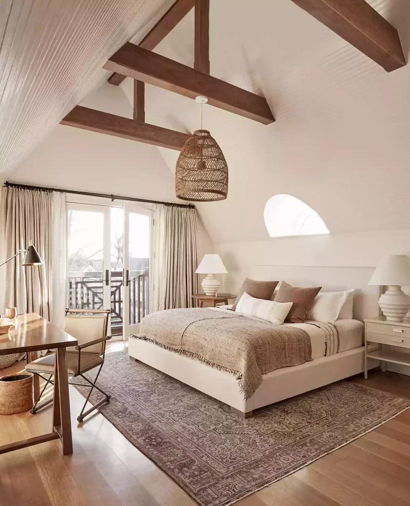 29 Neutral Bedroom Designs You'll Love Cozying Up In This Fall 1 Sepia-Toned Bedroom