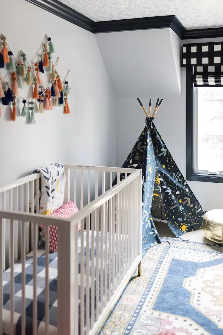 43 Nursery Design Ideas for a Charming Baby Room Space 32 Set Up a Play Tent