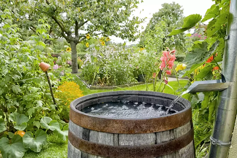 26 Vegetable Garden Ideas for Fresh Homegrown Produce 18 Set Up a Rain Barrel