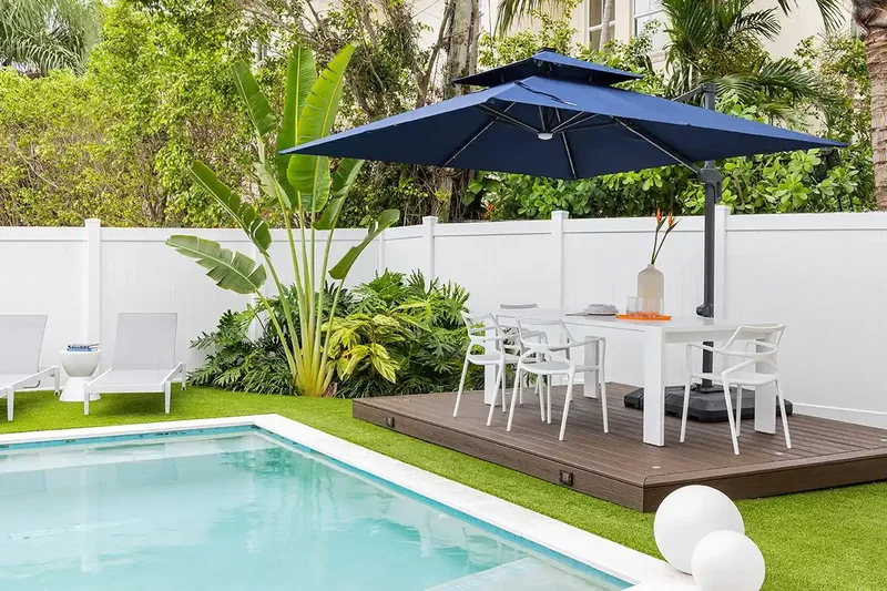 Outdoor Room Ideas That Transform Your Backyard Space 13 Set Up a Shaded Dining Area