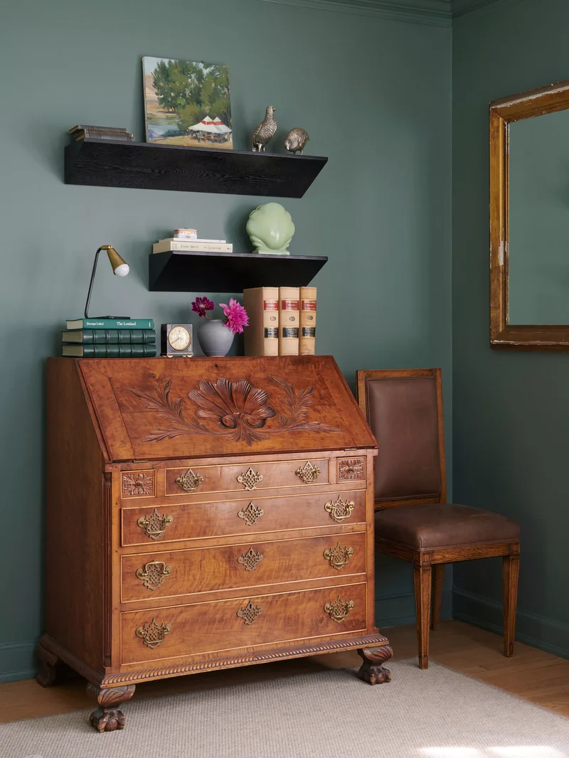 26 Green Bedroom Designs to Create Your Perfect Cozy Space 10 Set the Mood with Moody Greens