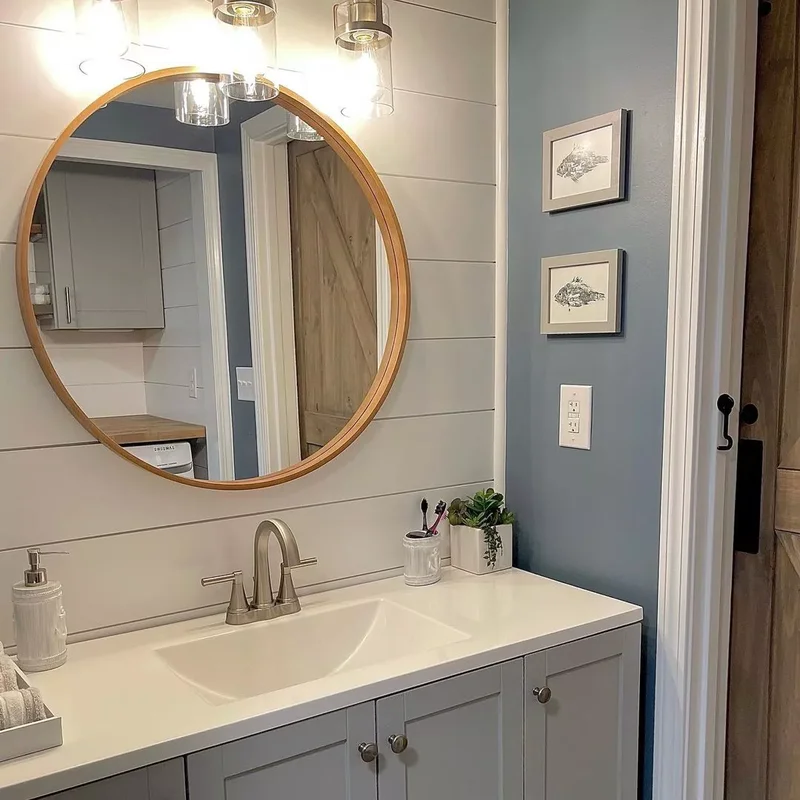 30 Beach-Inspired Bathroom Designs to Bring Coastal Vibes Home 3 Shake Up With Shiplap