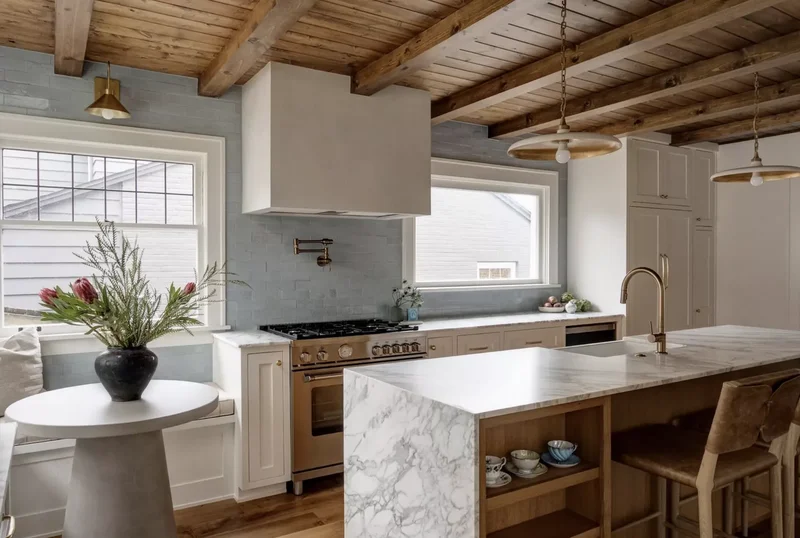 24 Beautiful Kitchen Island Storage Solutions You'll Love 11 Shallow Display Shelves