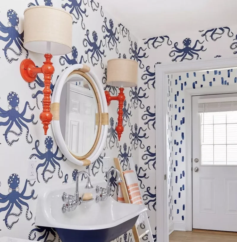 30 Beach-Inspired Bathroom Designs to Bring Coastal Vibes Home 30 Shine Bright With Coral