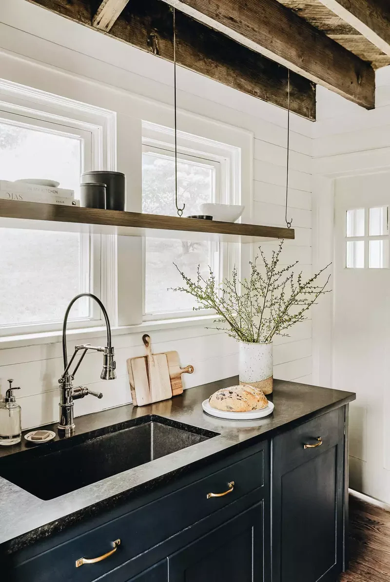 Shiplap + Floating Shelves