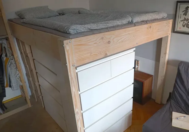 17 DIY Loft Bed Solutions to Maximize Your Small Room Space 4 Short DIY Loft Bed