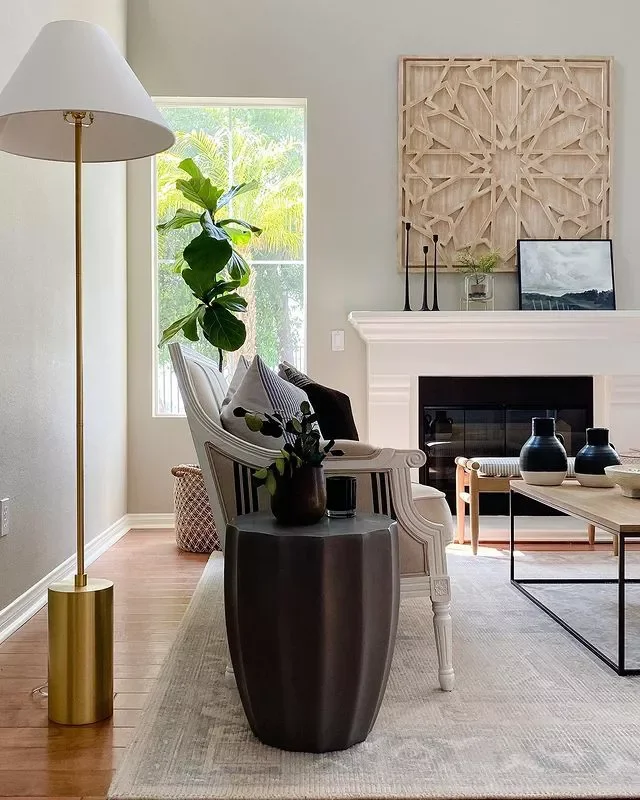 30 Living Room Wall Decor Ideas to Make a Bold Statement 12 Showcase a Wooden Piece