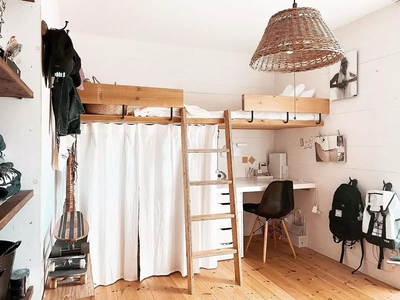 17 DIY Loft Bed Solutions to Maximize Your Small Room Space 8 Simple Wooden Loft Bed