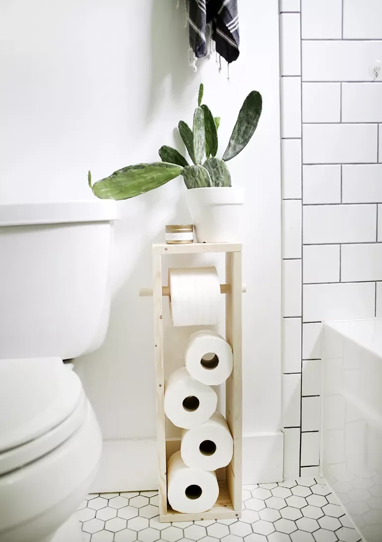 15 Creative Toilet Paper Storage Ideas for Your Bathroom 8 Skinny Storage
