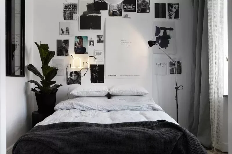 52 Small Bedroom Ideas That Maximize Your Compact Space 44 Skip the Headboard