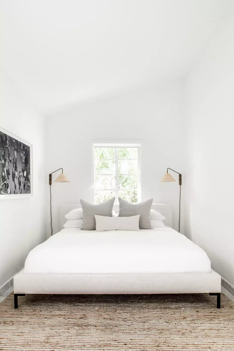 52 Small Bedroom Ideas That Maximize Your Compact Space 50 Skip the Nightstands