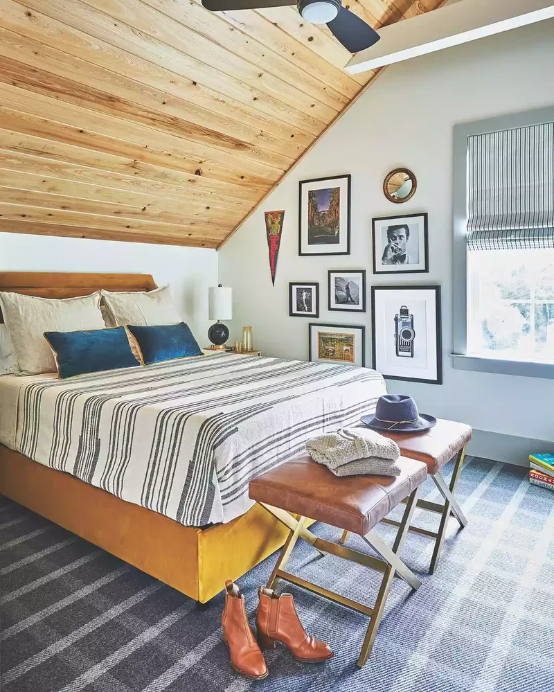 Slanted Rustic Ceiling