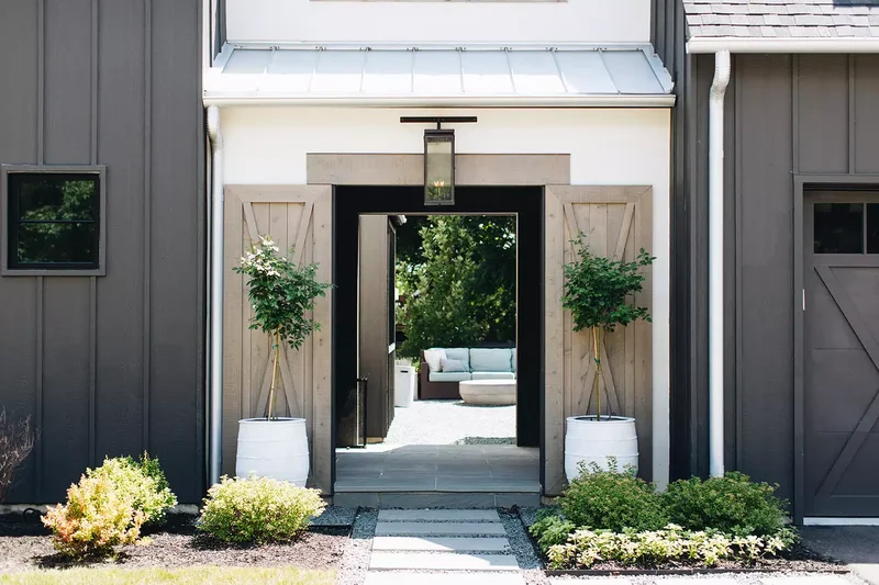 45 Beautiful Backyard Walkway Ideas to Transform Your Yard 21 Sleek, Clean Lines